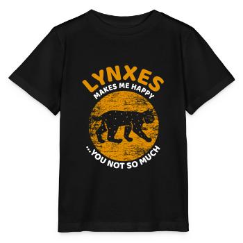 lynx - Stanley/Stella MINI CREATOR Kids’ T-Shirt - black - Front - Mikhail (115cm)