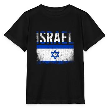 Israel Star of David - Stanley/Stella MINI CREATOR Kids’ T-Shirt - black - Front - Mikhail (115cm)