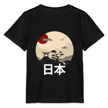 Japon - T-shirt bio MINI CREATOR Stanley/Stella Enfant - noir - Devant - Mikhail (115cm)