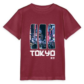 Japan - Stanley/Stella Kinder T-Shirt MINI CREATOR  - Burgunderrot - Vorne - Kain (125cm)