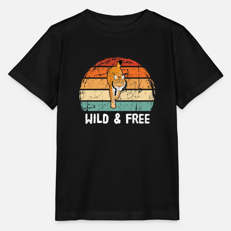 lynx - Stanley/Stella MINI CREATOR Kids’ T-Shirt - black