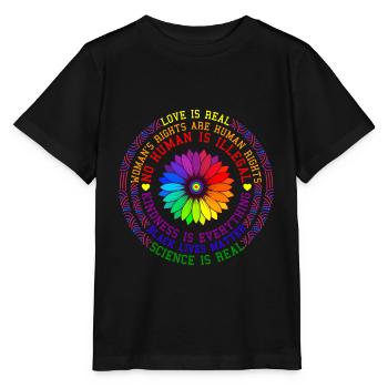 La science est réelle - cadeau Black Lives Matter - T-shirt bio MINI CREATOR Stanley/Stella Enfant - noir - Devant - Mikhail (115cm)
