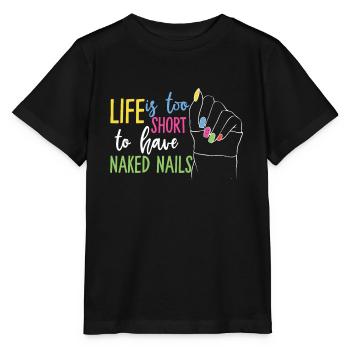 Ongles en gel designer - T-shirt bio MINI CREATOR Stanley/Stella Enfant - noir - Devant - Mikhail (115cm)