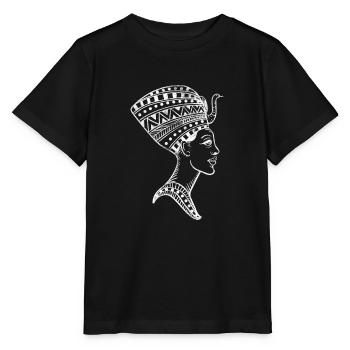 Egypte Pharaon Cléopâtre Pyramide Anubis Cadeau - T-shirt bio MINI CREATOR Stanley/Stella Enfant - noir - Devant - Mikhail (115cm)