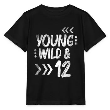 Geburtstag Zwöfl Jahre 12 Geburtstag Geschenk - Stanley/Stella Kinder T-Shirt MINI CREATOR  - Schwarz - Vorne - Mikhail (115cm)