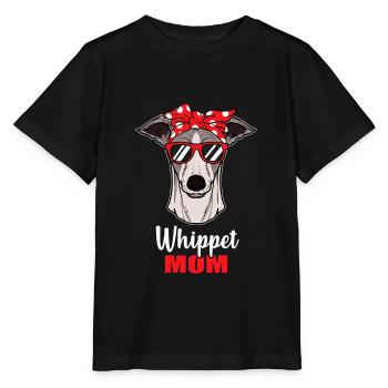 Whippet Hunde Mama Windhund Geschenk - Stanley/Stella Kinder T-Shirt MINI CREATOR  - Schwarz - Vorne - Mikhail (115cm)