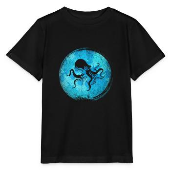 Oktopus - Stanley/Stella Kinder T-Shirt MINI CREATOR  - Schwarz - Vorne - Mikhail (115cm)