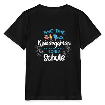 Erster Schultag Kindergarten 1. Klasse Schule - Stanley/Stella Kinder T-Shirt MINI CREATOR  - Schwarz - Vorne - Mikhail (115cm)