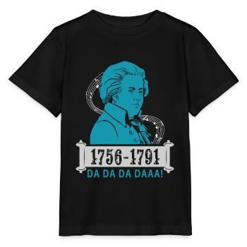 Wolfgang Amadeus Mozart - Stanley/Stella MINI CREATOR Kids’ T-Shirt - black - Front - Mikhail (115cm)