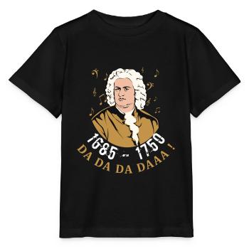 Johann Sebastian Bach - Stanley/Stella MINI CREATOR Kids’ T-Shirt - black - Front - Mikhail (115cm)
