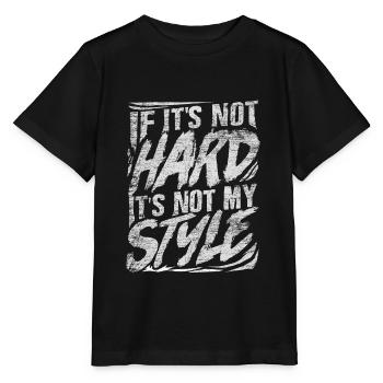 Musique techno hardstyle - T-shirt bio MINI CREATOR Stanley/Stella Enfant - noir - Devant - Mikhail (115cm)