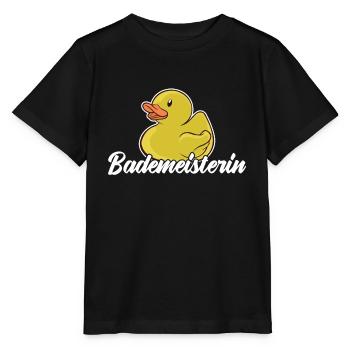 Bademeisterin Schwimmmeisterin Rettungsschwimmerin - Stanley/Stella Kinder T-Shirt MINI CREATOR  - Schwarz - Vorne - Mikhail (115cm)