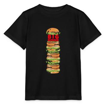 Big Burger - Stanley/Stella Kinder T-Shirt MINI CREATOR  - Schwarz - Vorne - Mikhail (115cm)