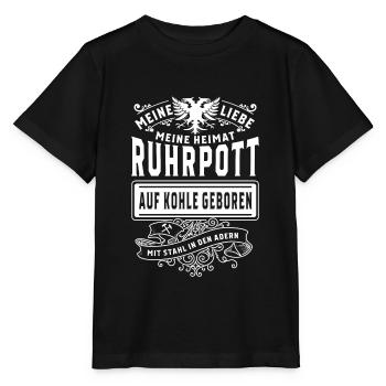 Ruhrpott Emblem - Stanley/Stella Kinder T-Shirt MINI CREATOR  - Schwarz - Vorne - Mikhail (115cm)