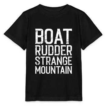 Boat Rudder Strange Mountain - Stanley/Stella Kinder T-Shirt MINI CREATOR  - Schwarz - Vorne - Mikhail (115cm)