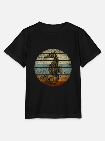 Seepferdchen - Stanley/Stella Kinder T-Shirt MINI CREATOR - Schwarz