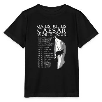 Antike Geschichte Gaius Julius Cäsar Helm Welttour - Stanley/Stella Kinder T-Shirt MINI CREATOR  - Schwarz - Vorne - Mikhail (115cm)