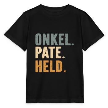 Onkel Pate Held - Stanley/Stella Kinder T-Shirt MINI CREATOR  - Schwarz - Vorne - Mikhail (115cm)