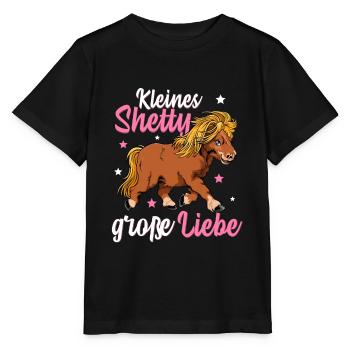 Little Shetty Dear Rider Riding Horse Pony - T-shirt bio MINI CREATOR Stanley/Stella Enfant - noir - Devant - Mikhail (115cm)