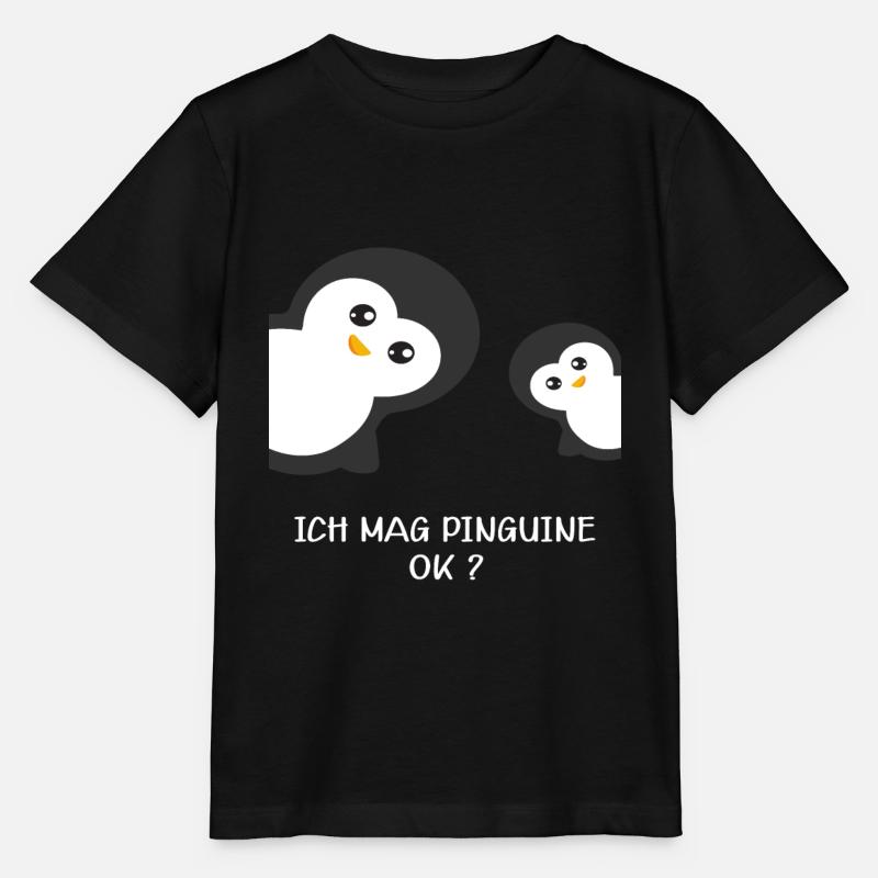 Ich Mag Pinguine Okay? | Pinguin Liebhaber - Stanley/Stella Kinder T-Shirt MINI CREATOR - Schwarz