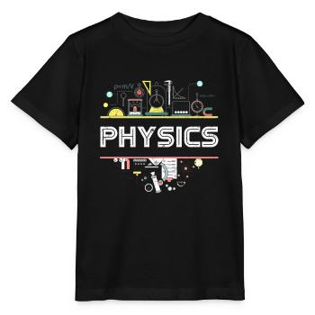 Physik Quantenphysik - Stanley/Stella Kinder T-Shirt MINI CREATOR  - Schwarz - Vorne - Mikhail (115cm)