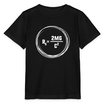 Trou noir - cadeau ringard et geek - T-shirt bio MINI CREATOR Stanley/Stella Enfant - noir - Devant - Mikhail (115cm)