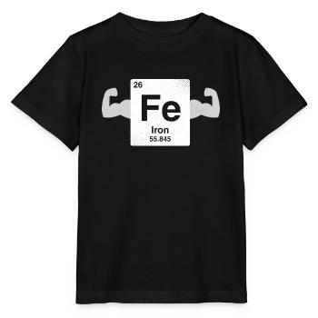 Fer - cadeau ringard et geek - T-shirt bio MINI CREATOR Stanley/Stella Enfant - noir - Devant - Mikhail (115cm)