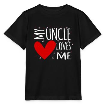 Mon oncle m'aime T-shirt bébé - T-shirt bio MINI CREATOR Stanley/Stella Enfant - noir - Devant - Mikhail (115cm)