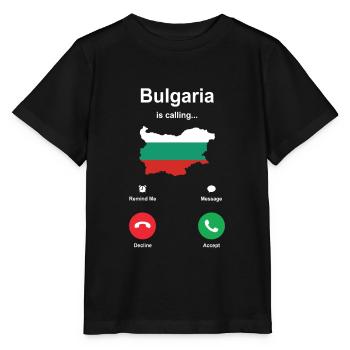 Bulgaria - Stanley/Stella MINI CREATOR Kids’ T-Shirt - black - Front - Mikhail (115cm)