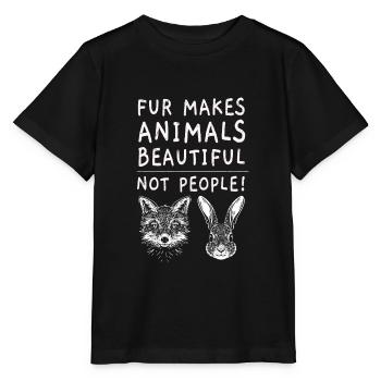 Animal rights activist animal rights activist veganism vegan - Stanley/Stella MINI CREATOR Kids’ T-Shirt - black - Front - Mikhail (115cm)