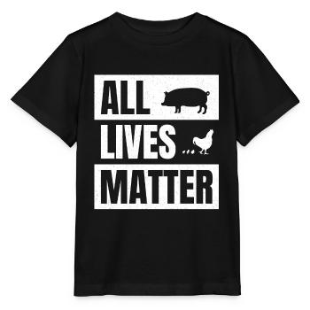 Animal rights activist animal rights activist veganism vegan - Stanley/Stella MINI CREATOR Kids’ T-Shirt - black - Front - Mikhail (115cm)