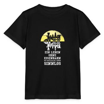 Eisenbahn Eisenbahner - Stanley/Stella Kinder T-Shirt MINI CREATOR  - Schwarz - Vorne - Mikhail (115cm)