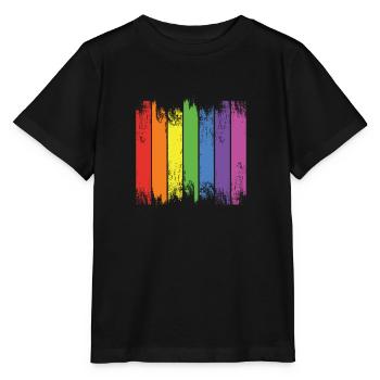 arc en ciel - T-shirt bio MINI CREATOR Stanley/Stella Enfant - noir - Devant - Mikhail (115cm)