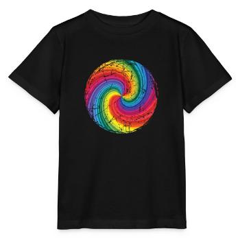 arc en ciel - T-shirt bio MINI CREATOR Stanley/Stella Enfant - noir - Devant - Mikhail (115cm)