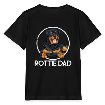 Rottweiler father - Stanley/Stella MINI CREATOR Kids’ T-Shirt - black - Front - Mikhail (115cm)