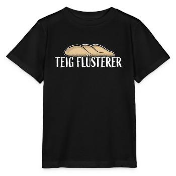 TEIG FLÜSTERER Lustiges Bäcker Geschenk Backen - Stanley/Stella Kinder T-Shirt MINI CREATOR  - Schwarz - Vorne - Mikhail (115cm)