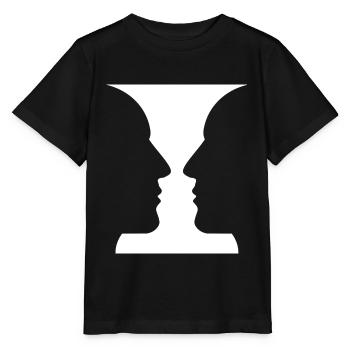 Têtes ou vases Illusions optiques - T-shirt bio MINI CREATOR Stanley/Stella Enfant - noir - Devant - Mikhail (115cm)