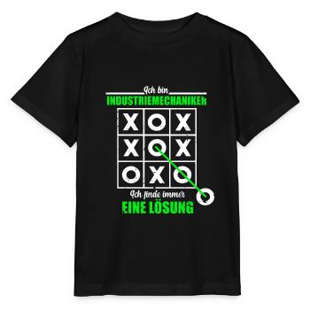 Ich Bin Industriemechaniker Spielfeld Lösung - Stanley/Stella Kinder T-Shirt MINI CREATOR  - Schwarz - Vorne - Mikhail (115cm)