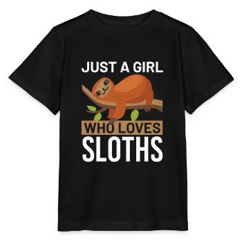 Drôle paresseux paresseux dame mr homme femme fille - T-shirt bio MINI CREATOR Stanley/Stella Enfant - noir - Devant - Mikhail (115cm)