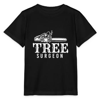 Forêt de bûcherons - T-shirt bio MINI CREATOR Stanley/Stella Enfant - noir - Devant - Mikhail (115cm)
