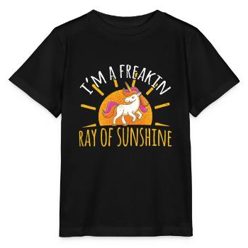 Funny Unicorn Rainbow Girl Mom Women Men Birthday - Stanley/Stella MINI CREATOR Kids’ T-Shirt - black - Front - Mikhail (115cm)