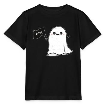 Geist Buh - Stanley/Stella Kinder T-Shirt MINI CREATOR  - Schwarz - Vorne - Mikhail (115cm)