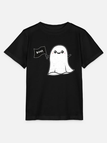 Geist Buh - Stanley/Stella Kinder T-Shirt MINI CREATOR  - Schwarz