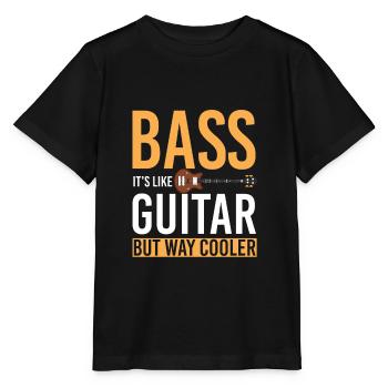 Bass guitar - Stanley/Stella MINI CREATOR Kids’ T-Shirt - black - Front - Mikhail (115cm)