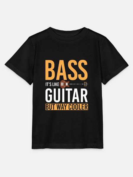 Bass guitar - Stanley/Stella MINI CREATOR Kids’ T-Shirt - black