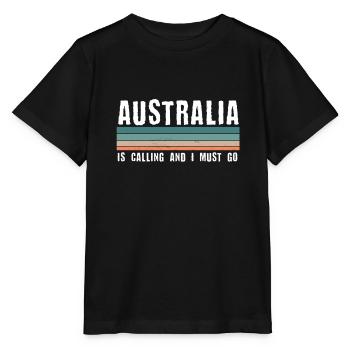 Australien - Stanley/Stella Kinder T-Shirt MINI CREATOR  - Schwarz - Vorne - Mikhail (115cm)