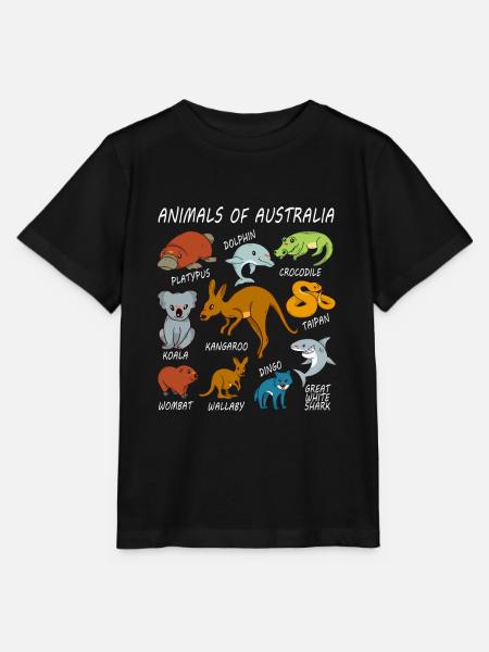 Animals Of Australia - Stanley/Stella Kinder T-Shirt MINI CREATOR  - Schwarz