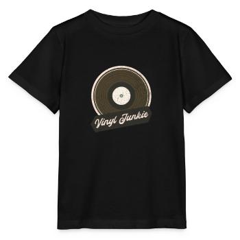 Vinyl Junkie - Stanley/Stella Kinder T-Shirt MINI CREATOR  - Schwarz - Vorne - Mikhail (115cm)