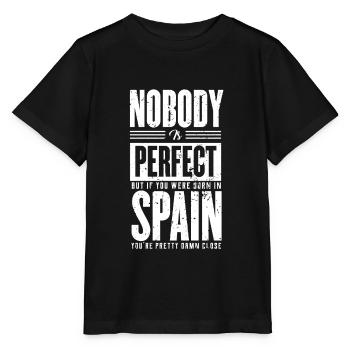 Spain - Stanley/Stella MINI CREATOR Kids’ T-Shirt - black - Front - Mikhail (115cm)