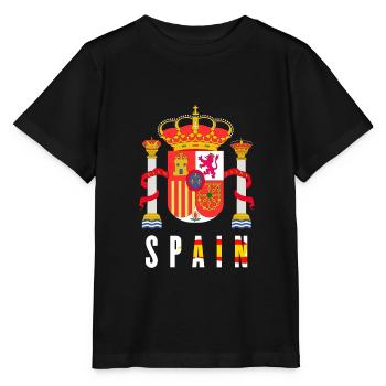 Spain - Stanley/Stella MINI CREATOR Kids’ T-Shirt - black - Front - Mikhail (115cm)